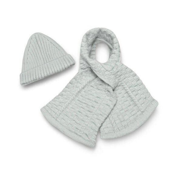Baby Cap & Scarf Set (Grey - 002)