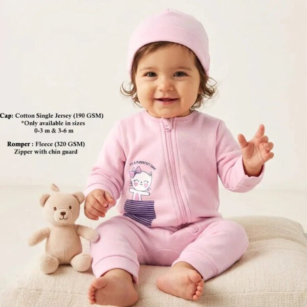 Baby Fleece Full Length Romper Set (Perfect Day)