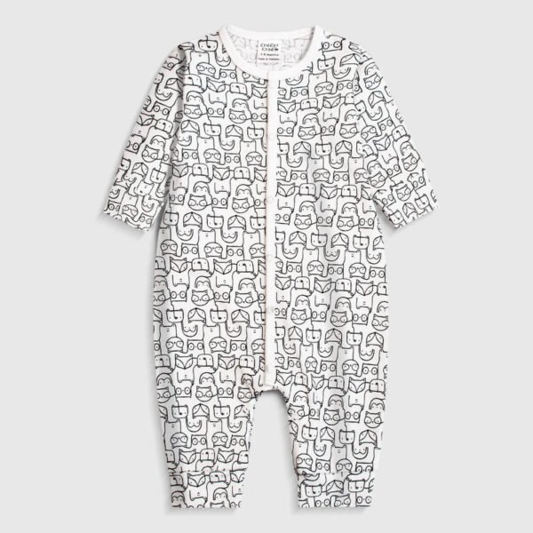 Baby Full Length Romper (White)