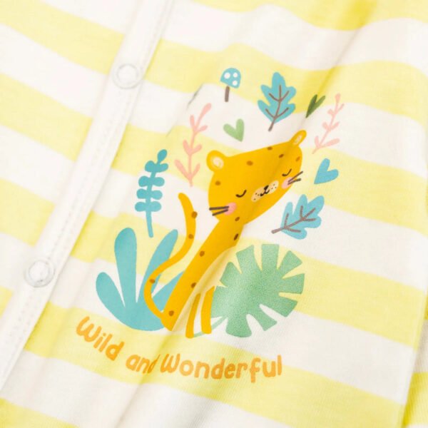 Baby Full Length Romper (Yellow Striper)
