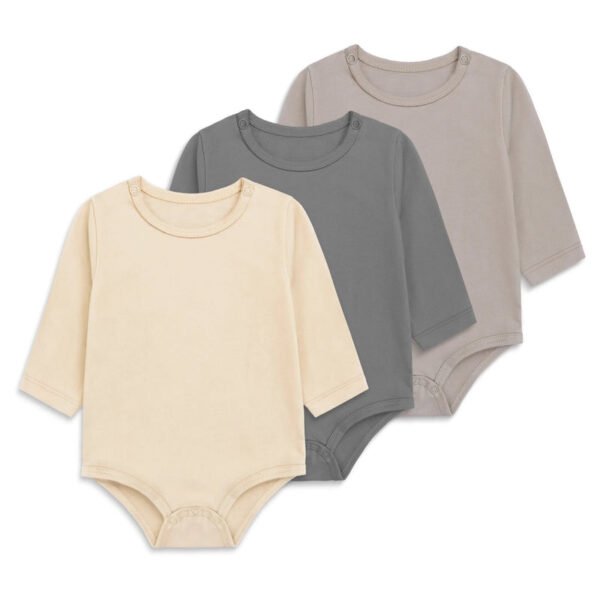 Set of 3 Bodysuits - Plain 001